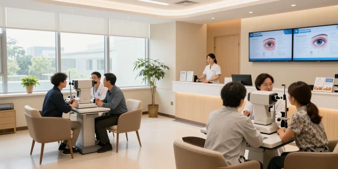 Consultation at SNU Eye Clinic highlighting advanced eye care services and personalized treatment options.