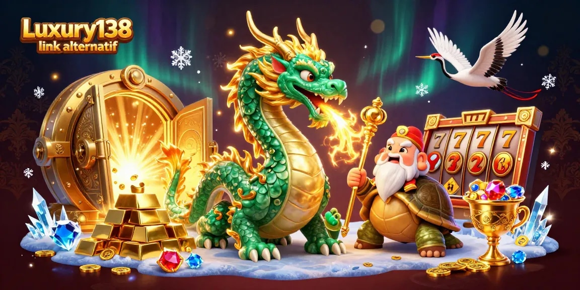 Spin to win with Luxury138 link alternatif in a vibrant casino scene filled with treasures and excitement.
