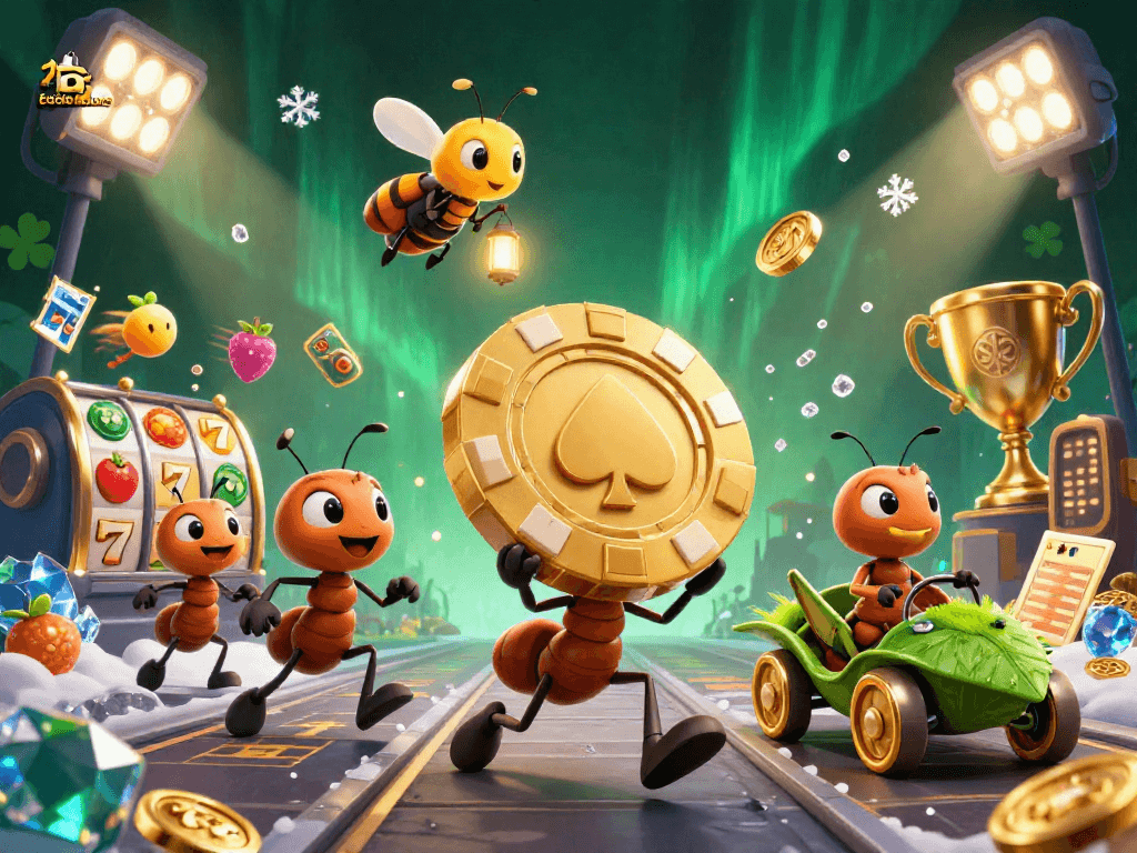 Gagnez avec les meilleurs casinos Bitcoin grâce aux symboles de machines à sous et pièces d'or.