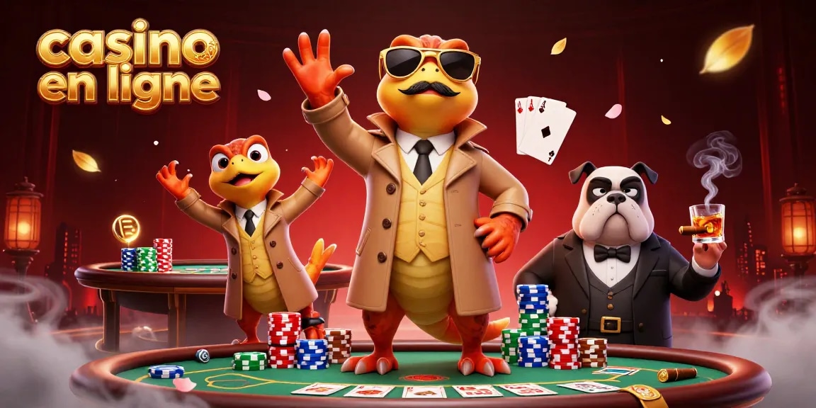 Jouez à des jeux passionnants au casino en ligne avec des raptors humoristiques et un bouncer bulldog.