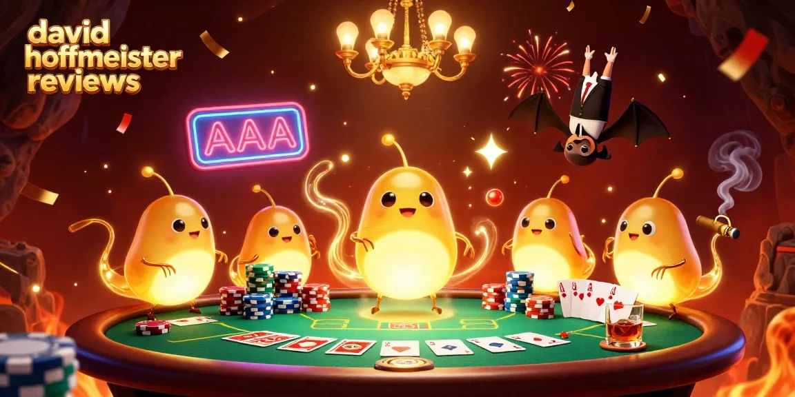 Engage with david hoffmeister reviews as glowworms illuminate a vibrant cave casino scene.