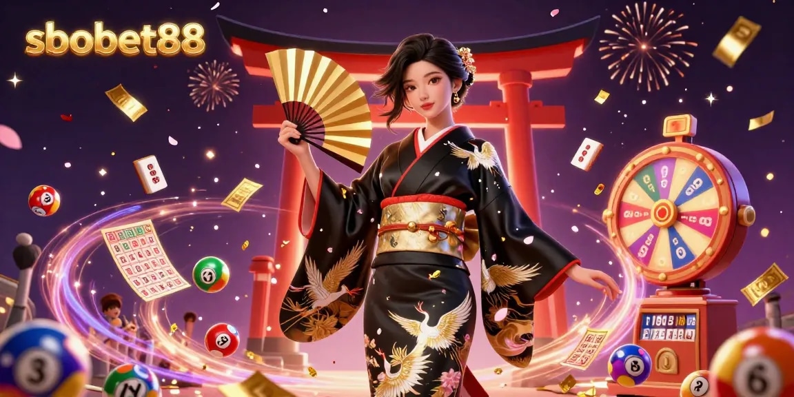 Experience sbobet88 with an elegant Asian woman in a dynamic betting scene full of excitement.