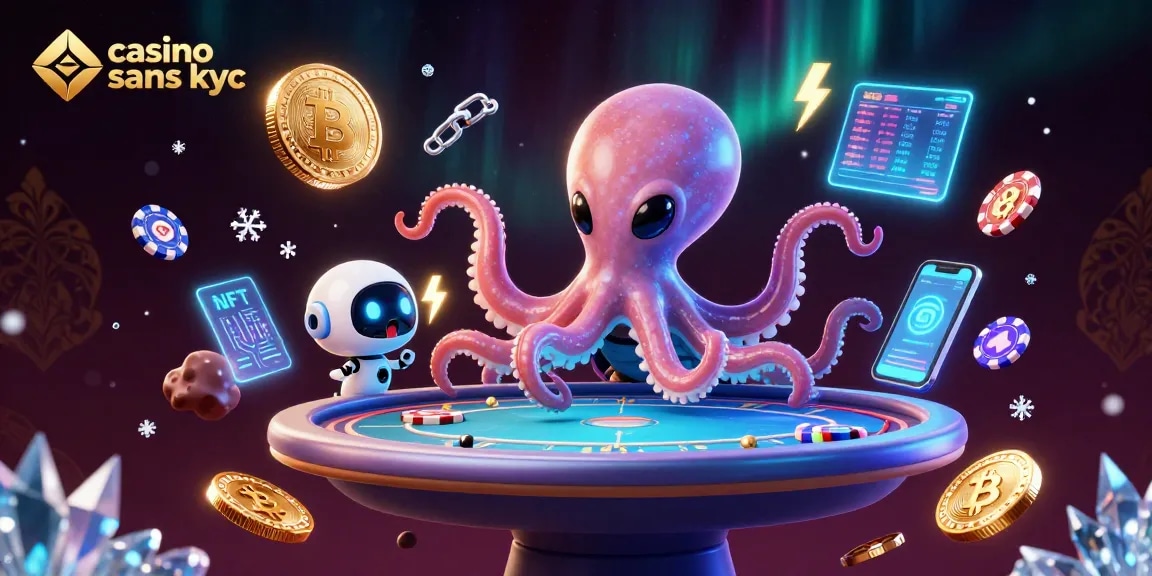 Jouer dans le casino sans KYC avec des extraterrestres dans une scène spatiale animée.