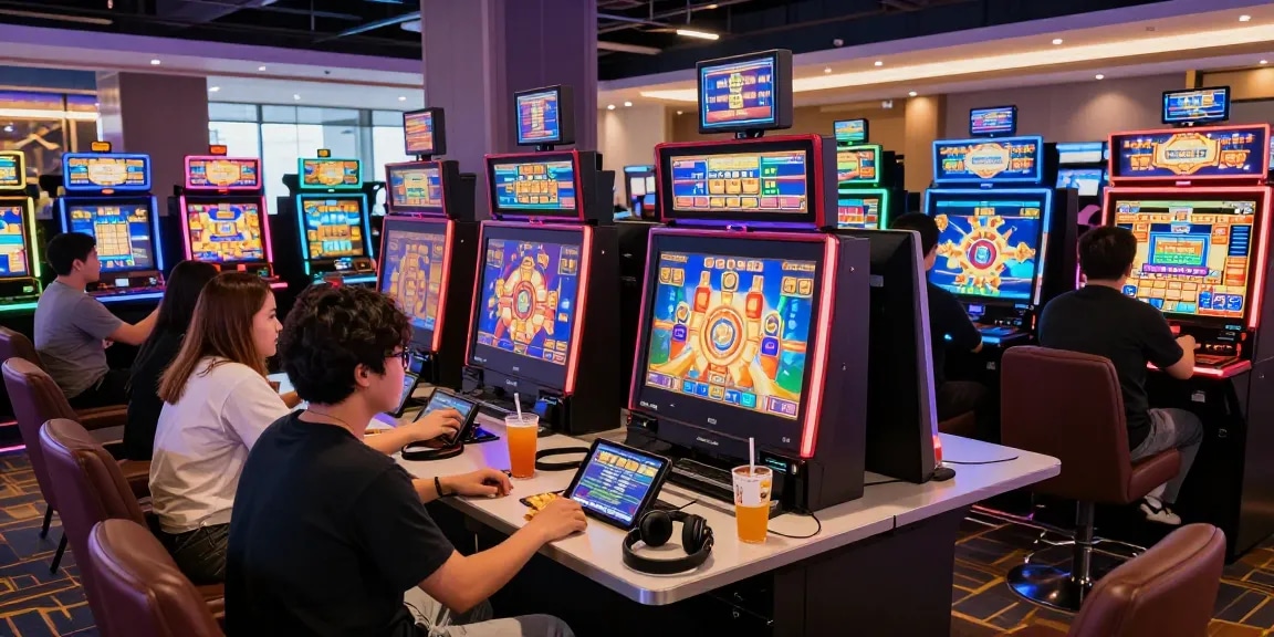 Permainan slot gacor di kasino online dengan mesin slot yang beragam dan pemain yang bersemangat.
