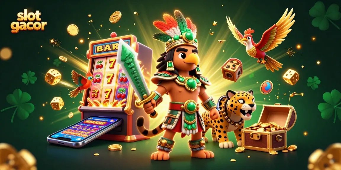 Engage with slot gacor action featuring epic 3D characters and vibrant casino elements.