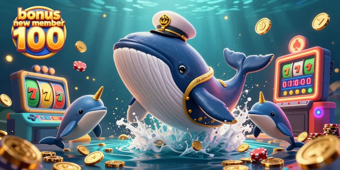 Experience the excitement of bonus new member 100 with vibrant characters and dynamic gaming elements.