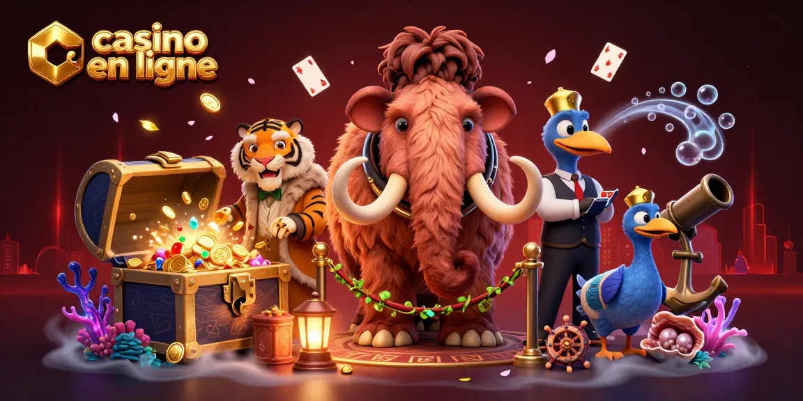 Visitez le casino en ligne avec un mammouth gardien, un tigre VIP et un dodo portier.