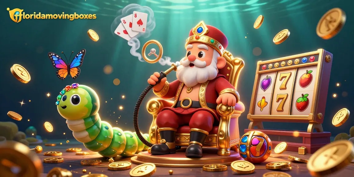 Experience exciting gameplay with floridamovingboxes in this vibrant illustration of a casino theme.