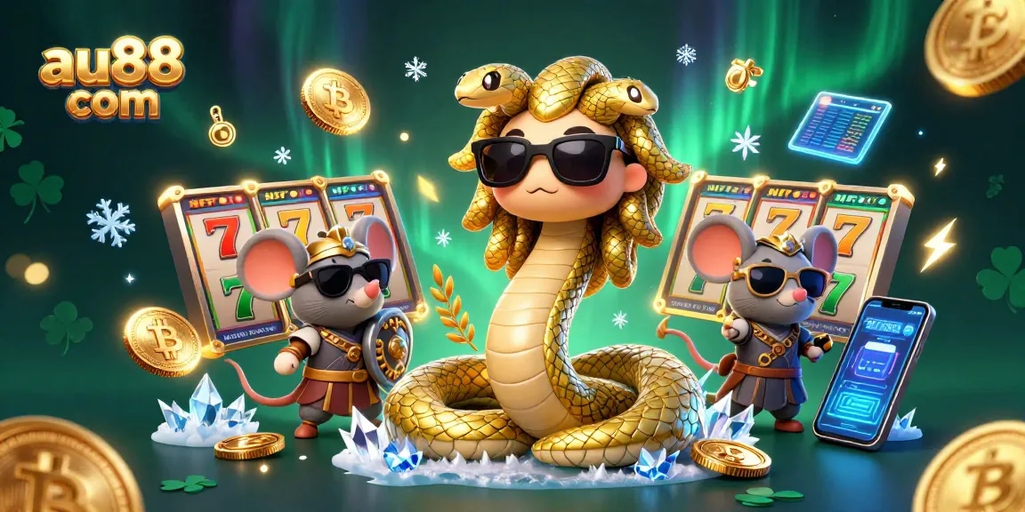 Win big at au88 com with vibrant slot game action featuring Medusa and a warrior mouse!