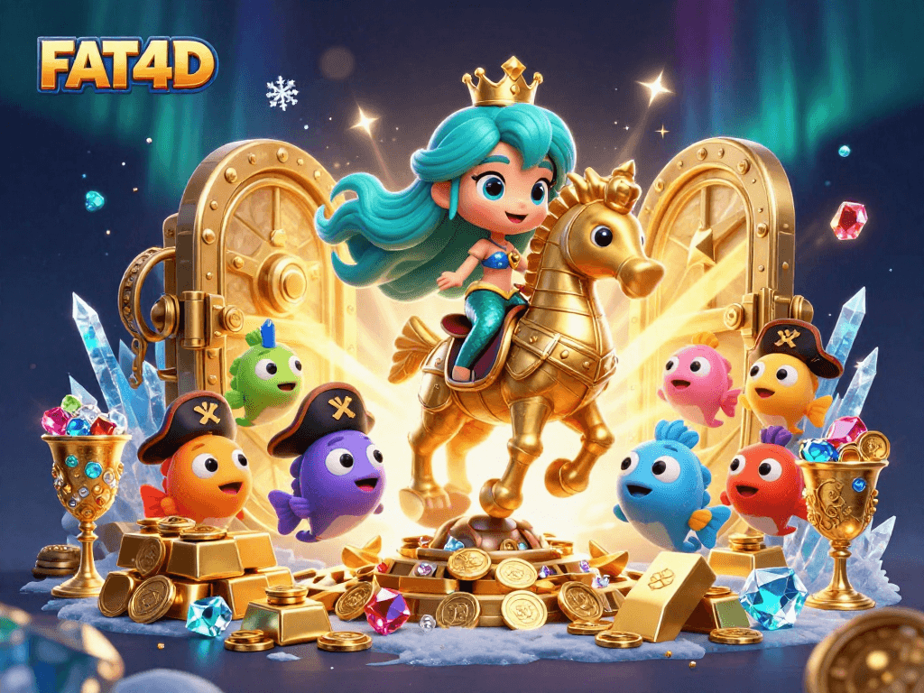 Engage in FAT4D's latest thrilling jackpot slots experience with vibrant and magical visuals.