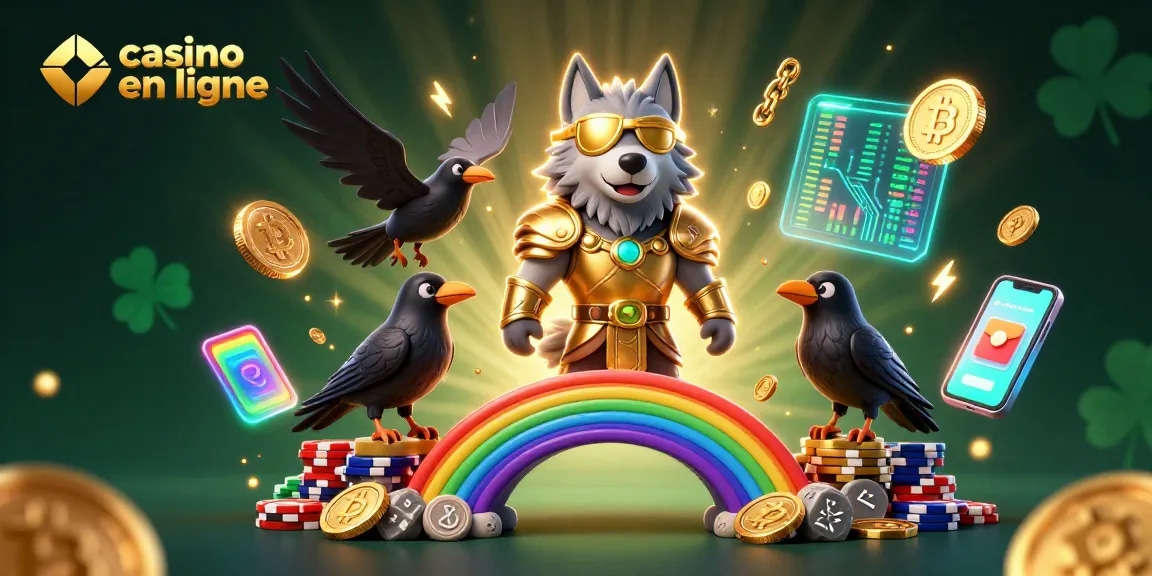 Experience thrilling moments in casino en ligne with glowing Norse characters amidst vibrant gaming elements.