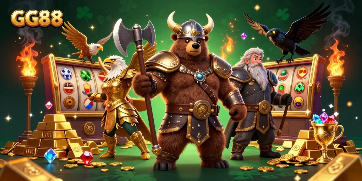 Experience thrilling gameplay at GG88 with a stunning Viking-themed casino adventure.