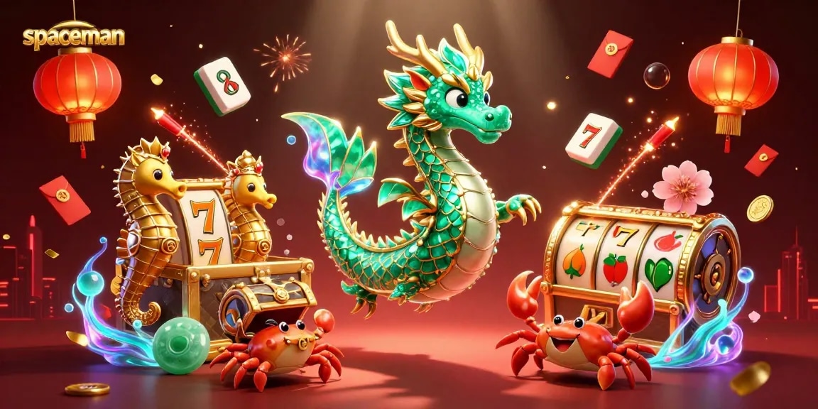 Spin the reels in the spaceman slot game showcasing vibrant casino elements and characters in a dynamic scene.