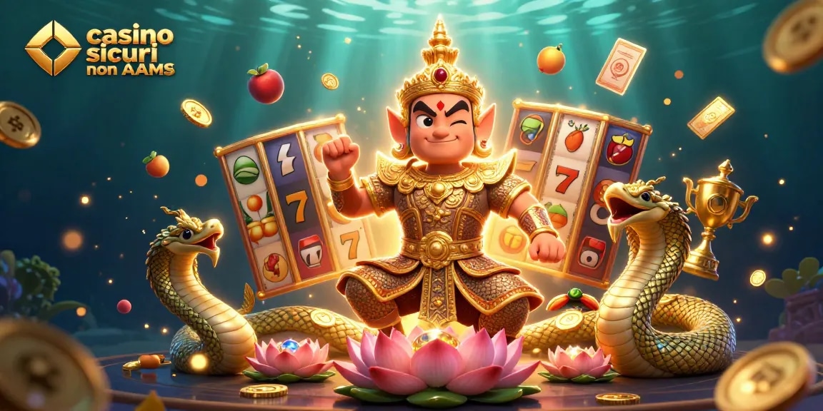 Partecipa all'azione entusiasmante nei casino sicuri non AAMS con personaggi vivaci e elementi dinamici.