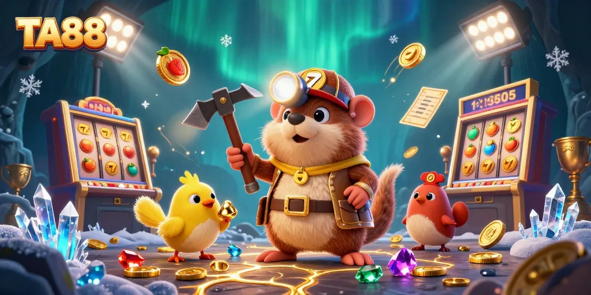 Engage in exciting gameplay at TA88 with vibrant slots and treasure-hunting characters.