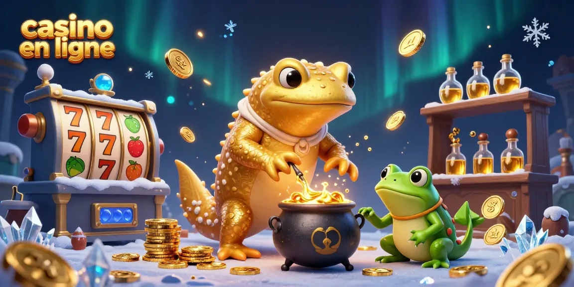 Jouez au casino en ligne avec des personnages de casino en 3D dans un décor féérique.