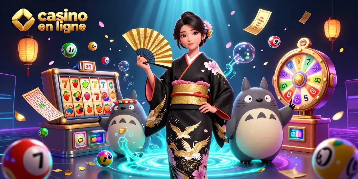 Vivez l'excitation avec casino en ligne, mettant en vedette des personnages vibrants au cœur d'une scène de jeu colorée.