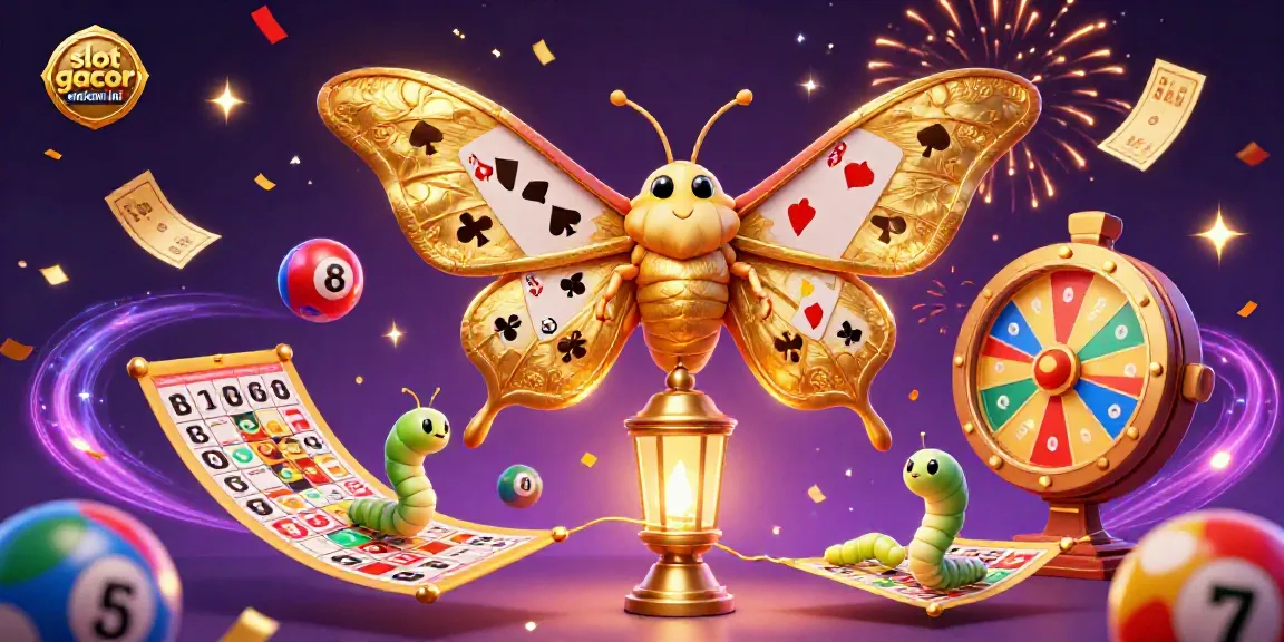 Spin to win with slot gacor malam ini in a vibrant, festive casino scene.