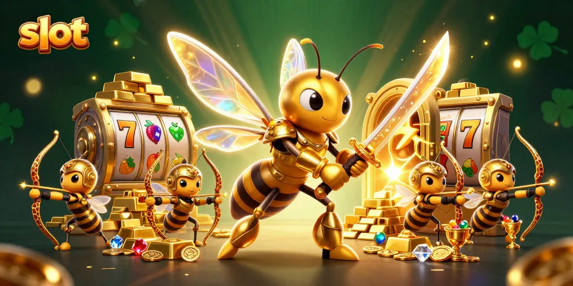 Engage in thrilling slot gameplay with a vibrant 3D casino scene filled with excitement.