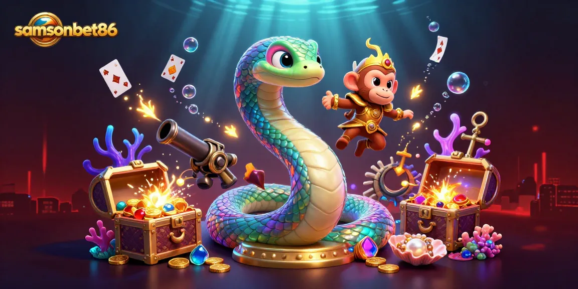 Engage with samsonbet86's vibrant 3D casino artwork showcasing gambling excitement and action.