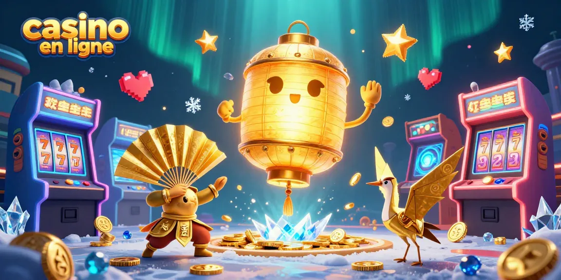 Découvrez des jeux captivants de casino en ligne avec une illustration 3D immersive.
