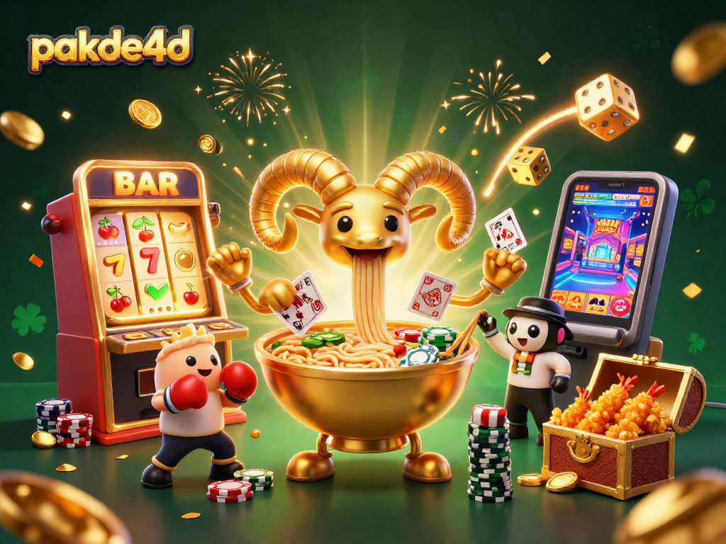 Experience thrilling wins at pakde4d with a vibrant 3D illustration of exciting casino adventures.