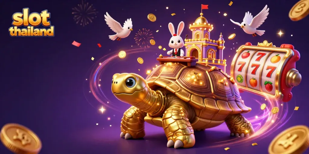 Engage with thrilling slot thailand gameplay featuring vibrant characters and casino elements in a dynamic illustration.