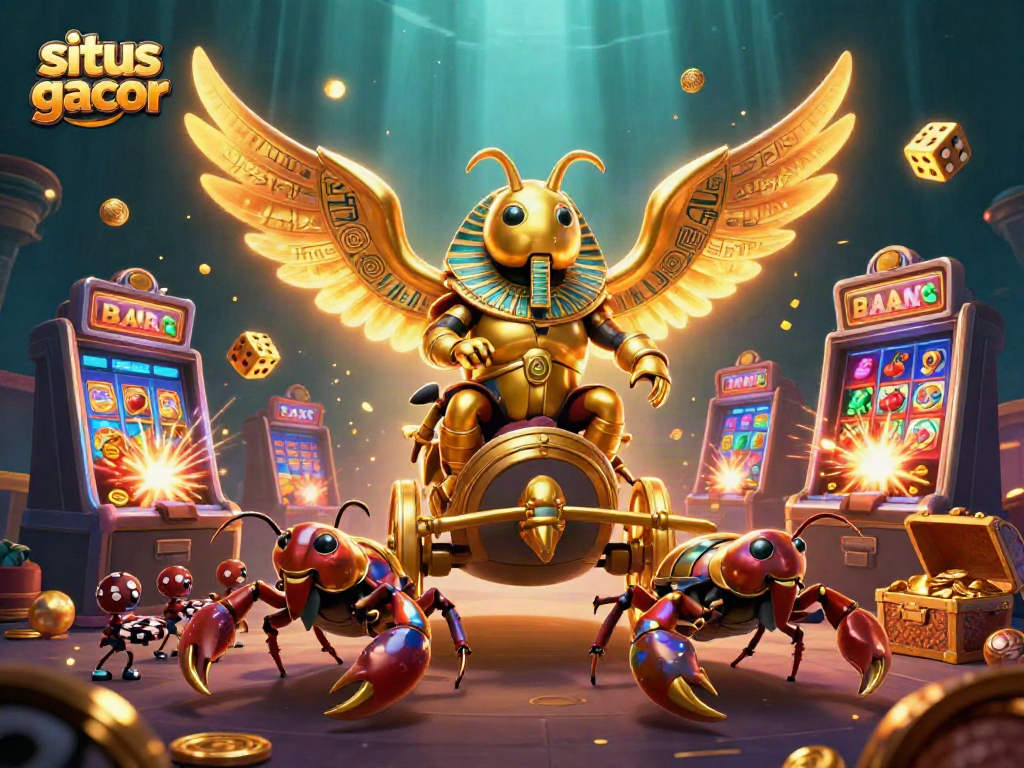 Experience the thrilling world of situs gacor with vibrant casino elements and vivid characters.
