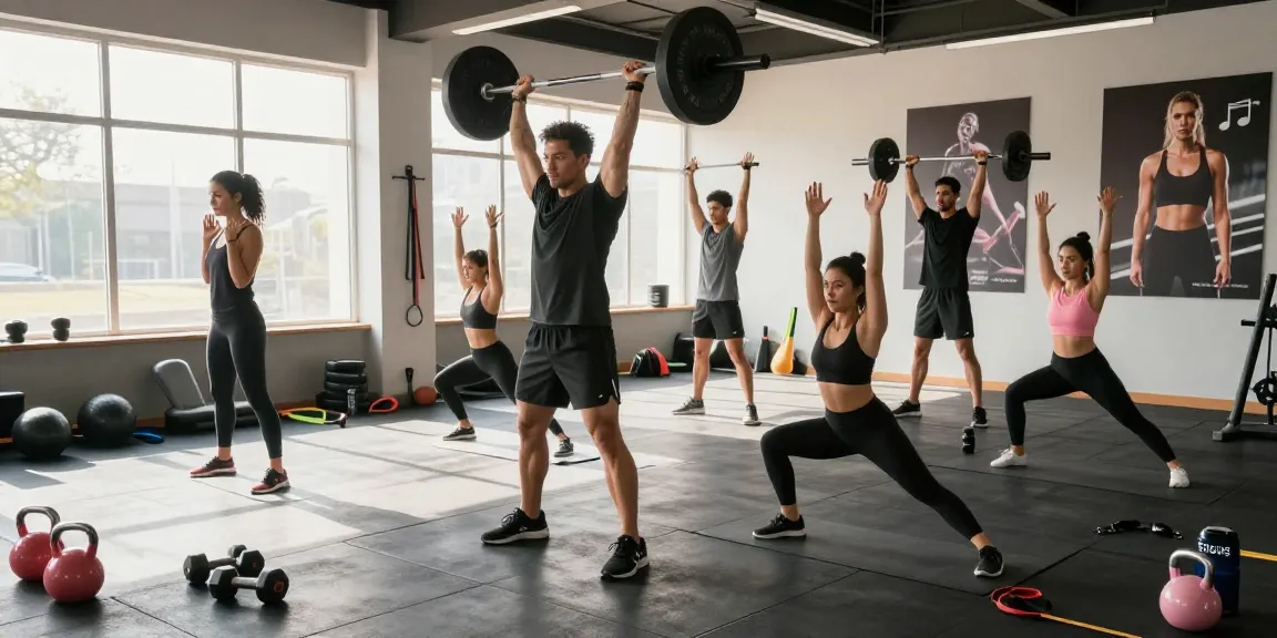 Active gym scene featuring athletes engaging in workouts, highlighting products available at Deus Medical Shop.