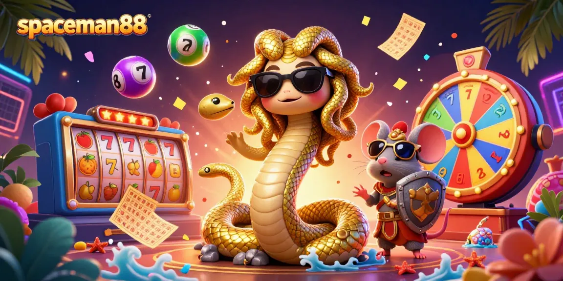 Experience the excitement at spaceman88 with dynamic slot reels and a friendly Medusa!