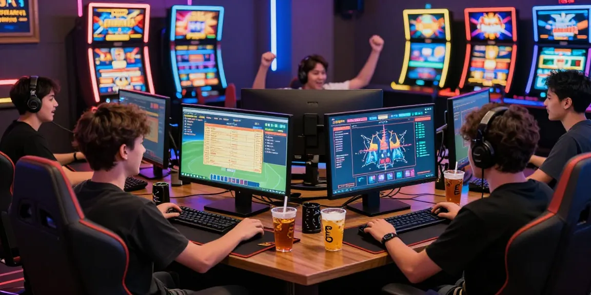 Players enjoying hero 138 online gaming with slots, sports betting, and vibrant atmosphere.