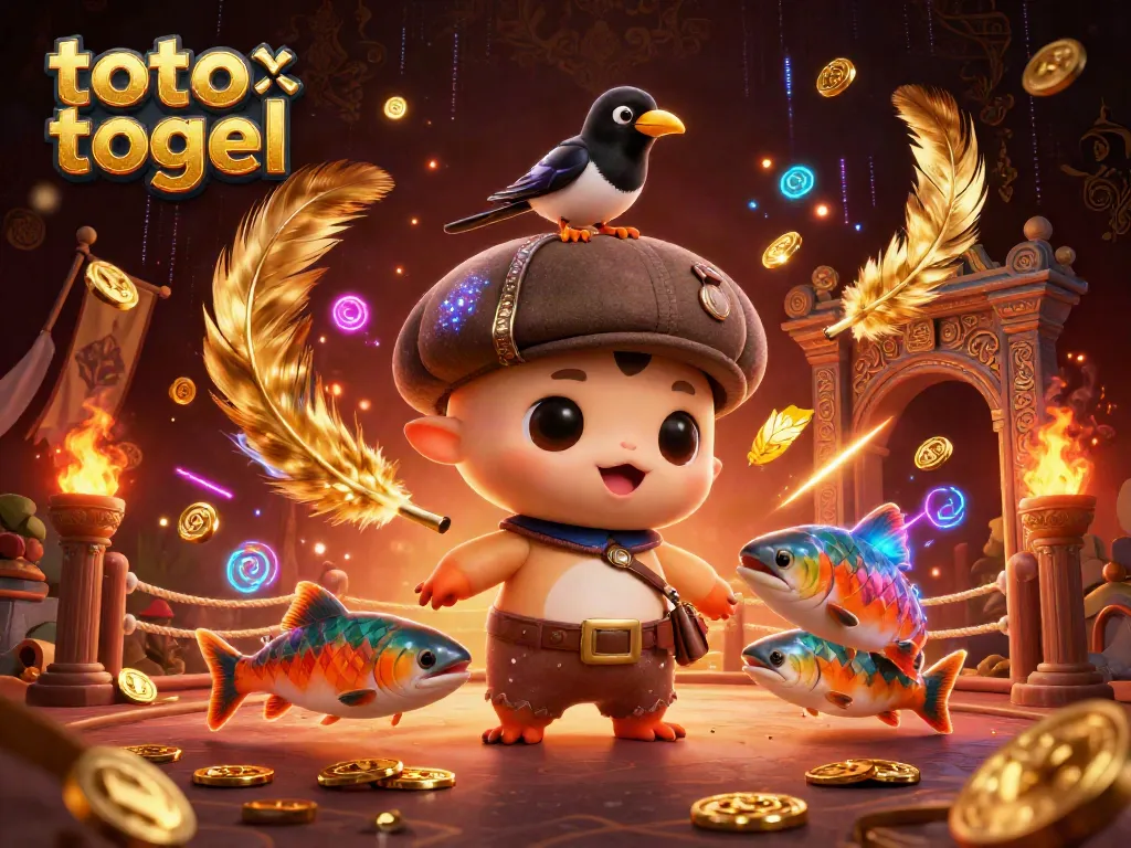 Play the exciting toto togel lottery with our vibrant 3D cartoon illustration featuring engaging characters and action.