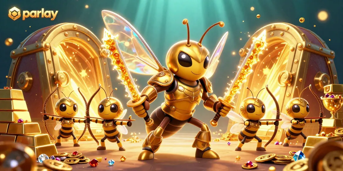 Experience parlay betting with vibrant characters and rich gambling elements in this 3D illustration.