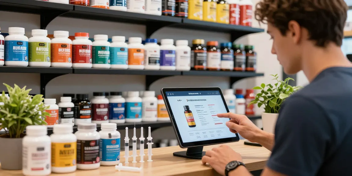 Driada Shop showcasing premium anabolic steroids and wellness products in a stylish e-commerce setting.
