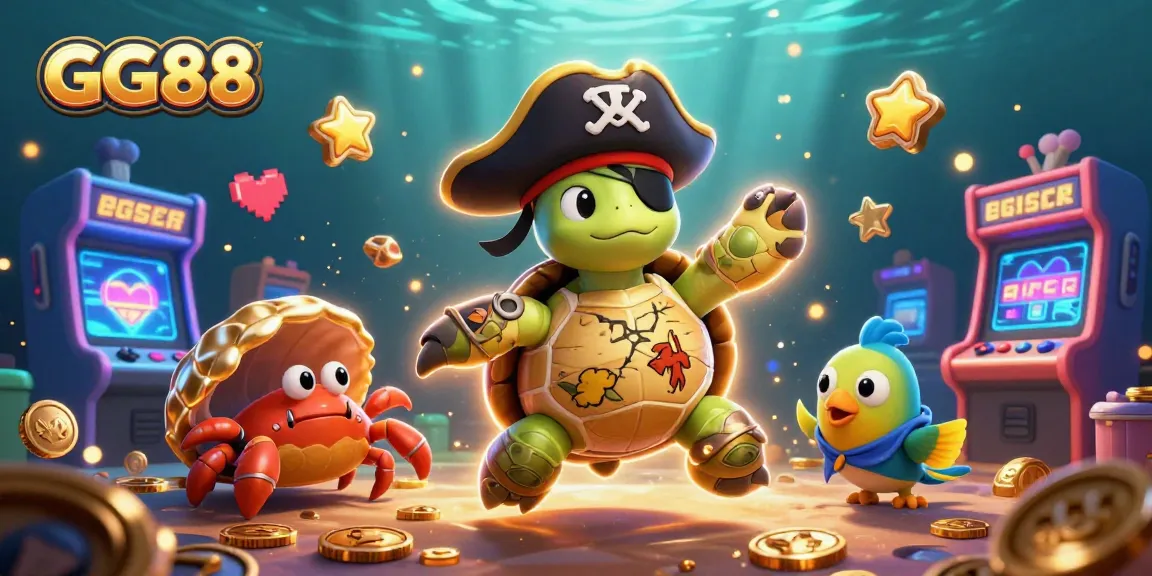 Engage with GG88 online gaming, featuring vibrant characters and casino-themed elements in 3D illustration.