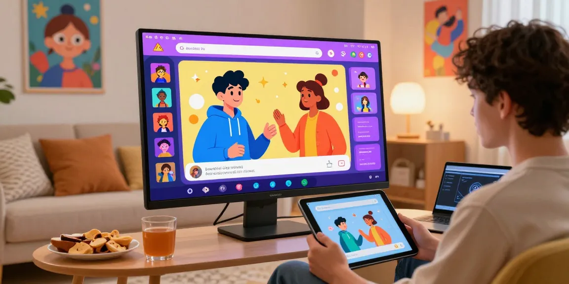 Engaging character AI NSFW chat platform experience in a cozy setting.