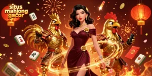 Win big with situs mahjong gacor, an exciting 3D illustration of glamorous characters and engaging game elements.