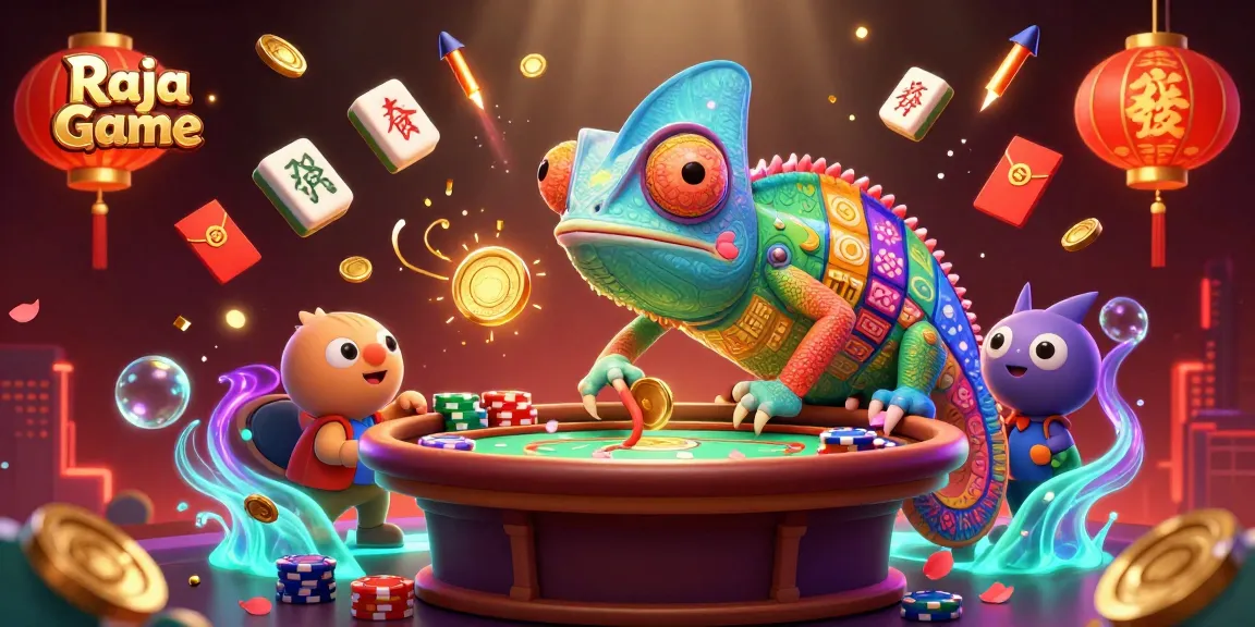 Join Raja Game for a thrilling online gaming adventure with vibrant casino elements.