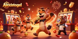 Join Alexistogel's vibrant casino scene with hyenas playing slots, delivering laughter, and ensuring safety.