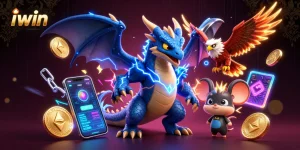 iwin the exciting realm of online casino gaming with a vibrant, electric atmosphere
