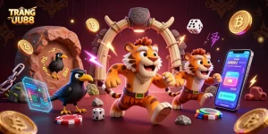 Experience the exciting casino world of TRANG CHỦ UU88 with engaging gaming elements and vibrant characters.