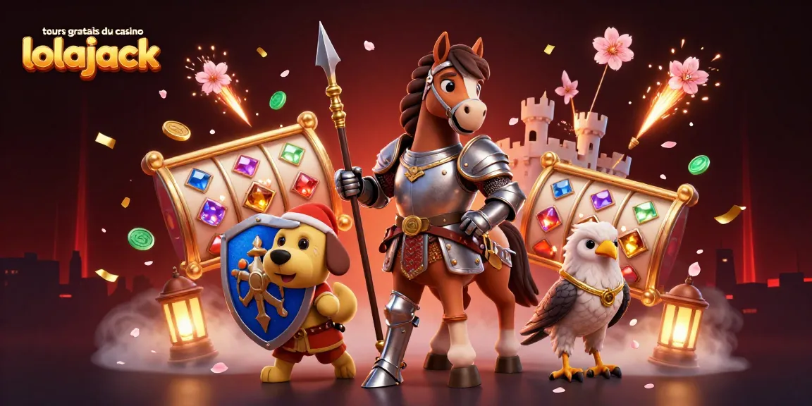 Experience the excitement of tours gratuits du casino lolajack with vibrant 3D illustration showcasing gaming elements.