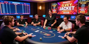 Dewapoker Live Jackpot online poker gaming scene with diverse players and vibrant casino atmosphere