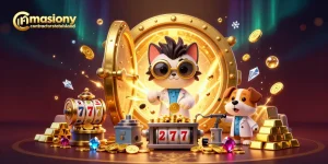 Experience thrilling wins with masonrycontractorstatenisland showcasing slot reels and charming characters in a dynamic casino scene.